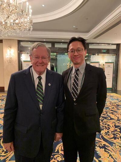 Ted Fang & Steve Forbes at Forbes Global CEO Conference 2019.